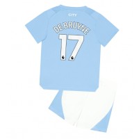 Manchester City Kevin De Bruyne #17 Fotballklær Hjemmedraktsett Barn 2023-24 Kortermet (+ korte bukser)